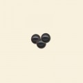 Black Onyx Bead - 4mm - Half Drilled - Pack of 10