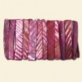 Pink Shell Chip Elasticated Bracelet - 45mm x 8mm 
