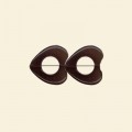 Black Onyx Heart Beads - 40mm x 38mm