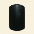 Black Agate Shaped Bead - 25 x 40mm 