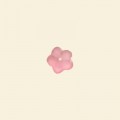 Pink Flower Matt Glass Beads - 8mm - Pack of 10 