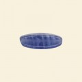 Blue Pressed Glass Tube Bead - 20mm - Pack of 10 