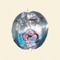 Pink/Blue Glass Silver Foil Flat Round Bead - 20mm 