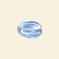 Light Blue Lustred Glass Nugget Beads - 15mm x 10mm - Pack of 10 