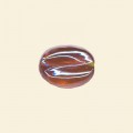 Orange Lustred Glass Nugget Beads - 15mm x 10mm - Pack of 10 