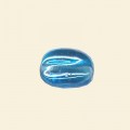 Aqua Lustred Glass Nugget Beads - 15mm x 10mm - Pack of 10 