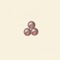 Orange Lustred Glass Round Beads - 4mm - Pack of 10 