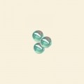 Mint Lustred Glass Round Beads - 4mm - Pack of 10 