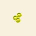 Lime Lustred Glass Round Beads - 4mm - Pack of 10 