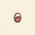 Orange Lustred Glass Oval Beads - 10mm x 8mm - Pack of 10 