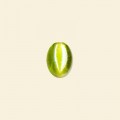 Lime Lustred Glass Oval Beads - 10mm x 8mm - Pack of 10 