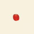 Red Matt Glass Flat Disc Bead - 6mm - Pack of 100 