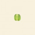 Green Matt Glass Flat Disc Bead - 6mm - Pack of 100 
