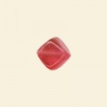 Red Glass Lustre Cube Beads - 8mm - Pack of 10 