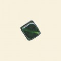 Green Glass Lustre Cube Beads - 8mm - Pack of 10 