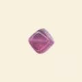 Pink Glass Lustre Cube Beads - 8mm - Pack of 10 