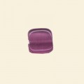 Purple Glass Lustre Flat Square Beads - 10mm - Pack of 10 