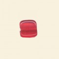 Red Glass Lustre Flat Square Beads - 10mm - Pack of 10 