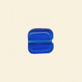 Blue Glass Lustre Flat Square Beads - 10mm - Pack of 10 