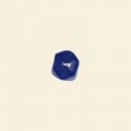 Blue Glass Lustre Irregular Faceted Beads - 8mm - Pack of 10 