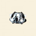 Black Glass Spotty Round Beads - 12mm 