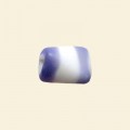 Purple Matt Glass Nugget Beads - 13mm x 10mm