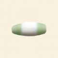 Green Matt Glass Tube Beads - 24mm x 10mm