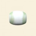 Green Matt Glass Flat Rectangle Beads - 17mm x 14mm