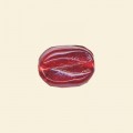 Red Glass Transparent Nugget Beads - 15mm x 10mm - Pack of 10 