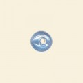 Light Blue Lustred Glass Saucer Beads - 8mm x 5mm - Pack of 10 