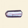 Purple Lustred Glass Tube Beads - 20mm x 10mm 