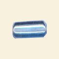 Light Blue Lustred Glass Tube Beads - 20mm x 10mm