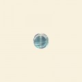 Aqua Lustred Glass Flat Disc Beads - 7mm x 6mm - Pack of 10 