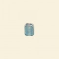 Aqua Lustred Glass Tube Beads - 8mm x 5mm - Pack of 10 