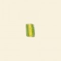 Lime Lustred Glass Tube Beads - 8mm x 5mm - Pack of 10 