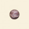 Purple Glass Silver Stripe Round Bead - 12mm 