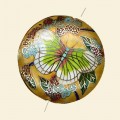 Yellow/Gold Cloisonne Bead - 40mm 