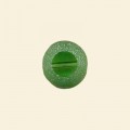Green Frosted Glass Round Bead with Cut Away Eye - 12mm - Pack of 10 