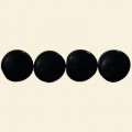 Black Onyx Twist Beads - 16mm - 16" String