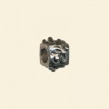 Pewter Effect Antique Look Square Bead - 7mm - Pack of 10