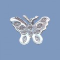 Thai Silver Butterfly Pendant - 18mm 