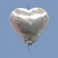 Thai Silver Satin Effect Bead (1mm Hole) - 22mm 