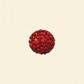 Red Shamballa Crystal Pave Beads - 10mm 