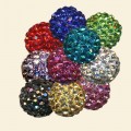 Mixed Shamballa Crystal Pave Beads - 10mm - Pack of 10