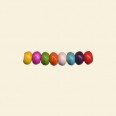 Multicolour Dyed Howlite Rondelle Bead - 8mm - 16" String