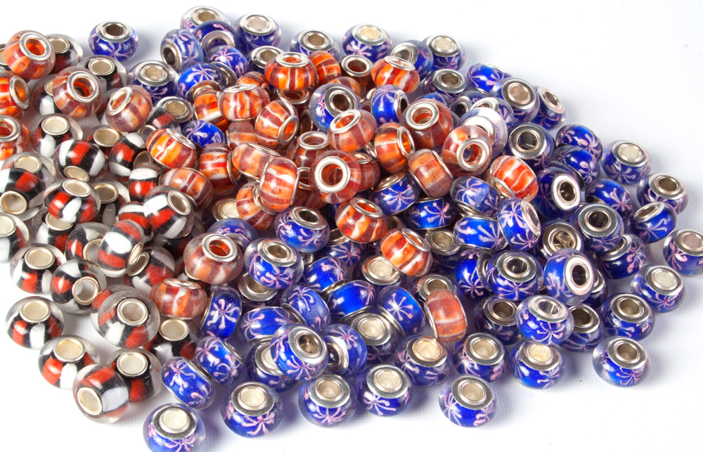 Pandora Style Glass Beads