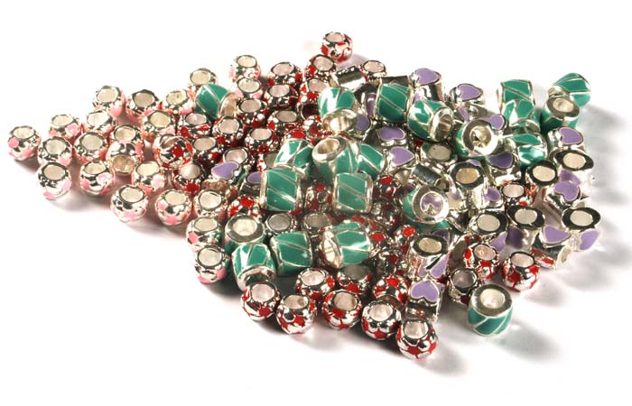 Enamelled Beads