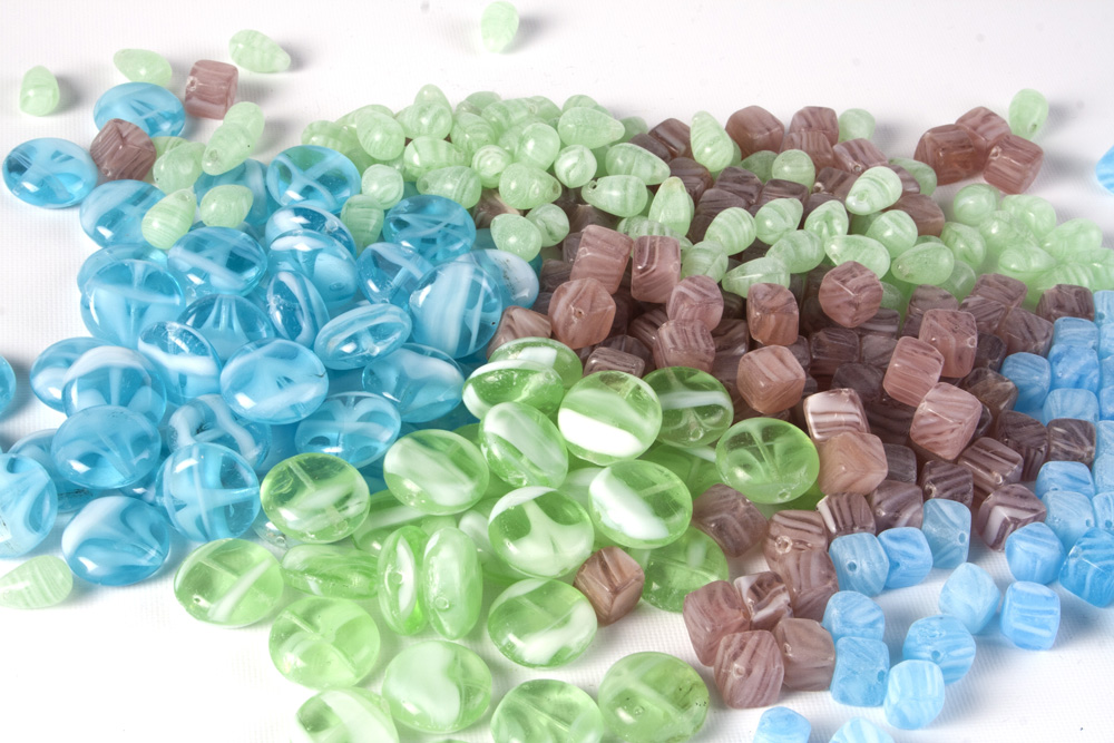 Glass Pressed Beads