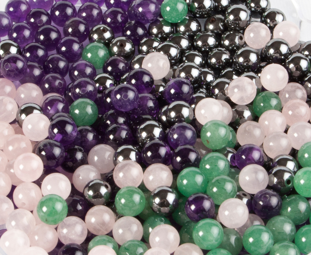 Half Drilled Gemstone Beads