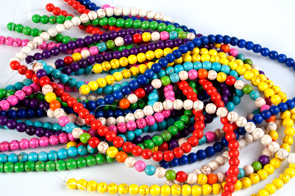 Rainbow Howlite beads